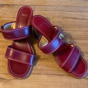 Coach heeled sandals